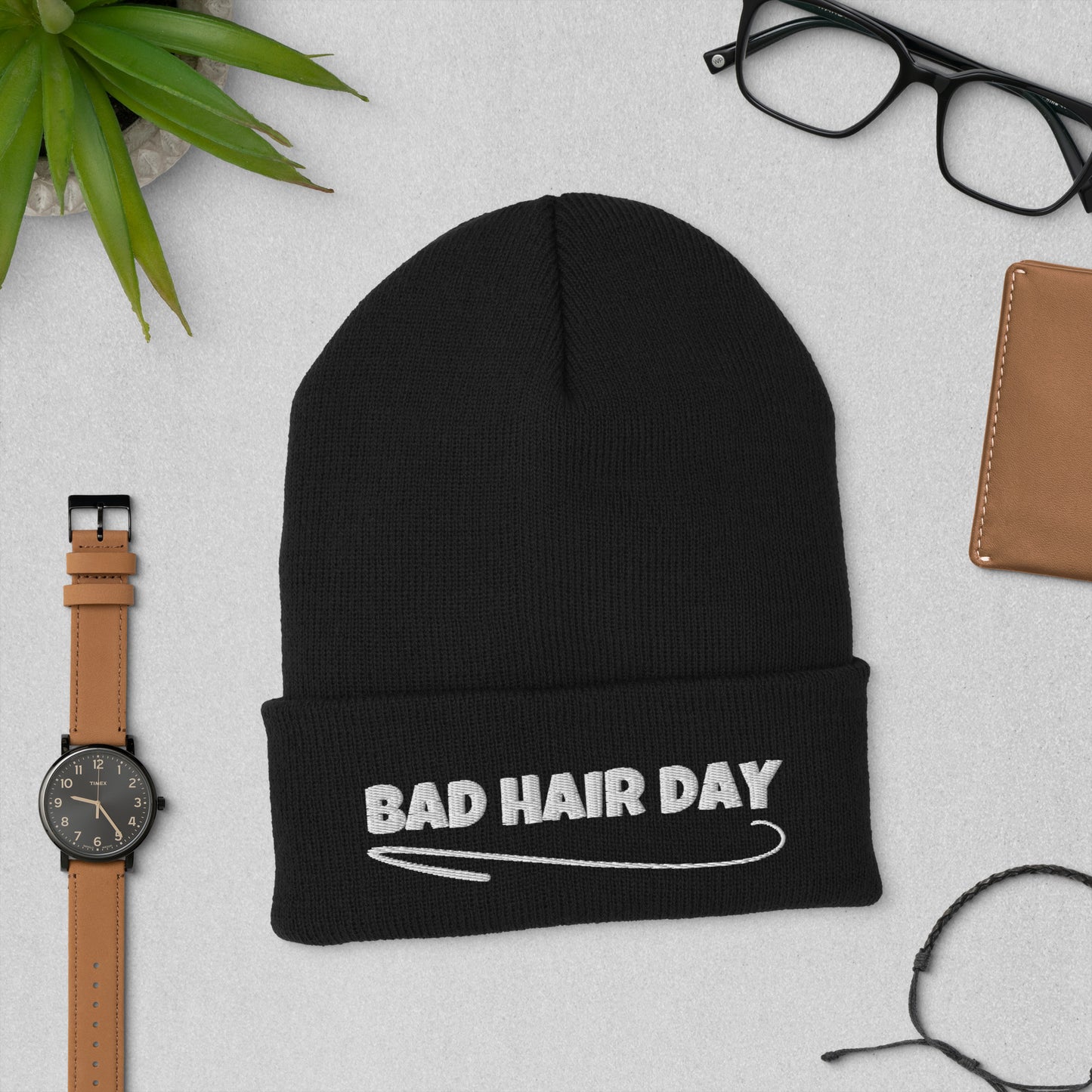 Bad Hair Day Cuffed Beanie