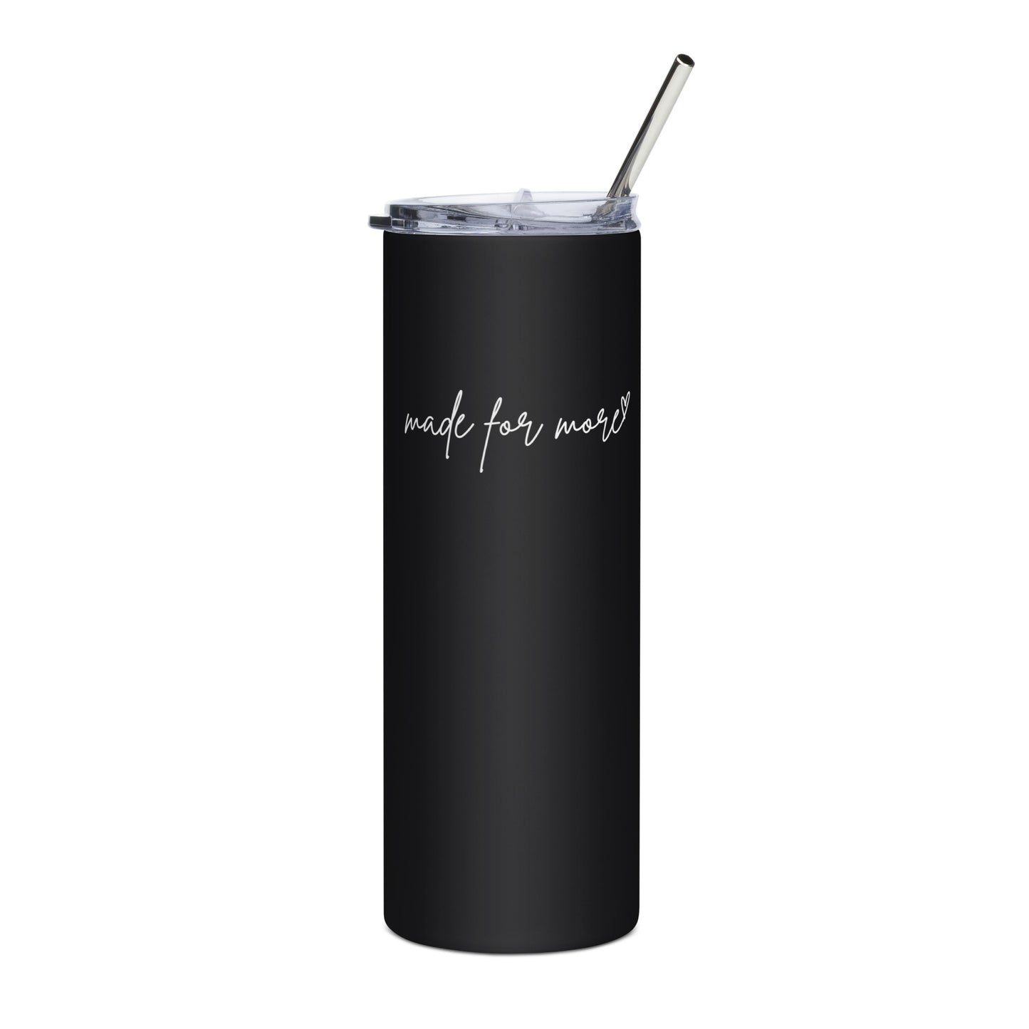 Made for more Minimalist Black Stainless steel tumbler