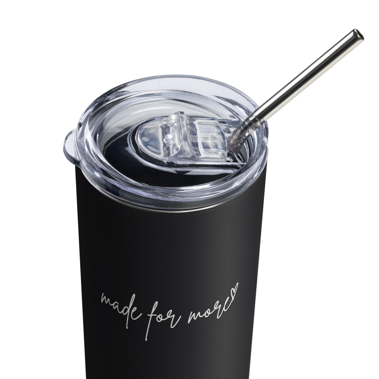 Made for more Minimalist Black Stainless steel tumbler