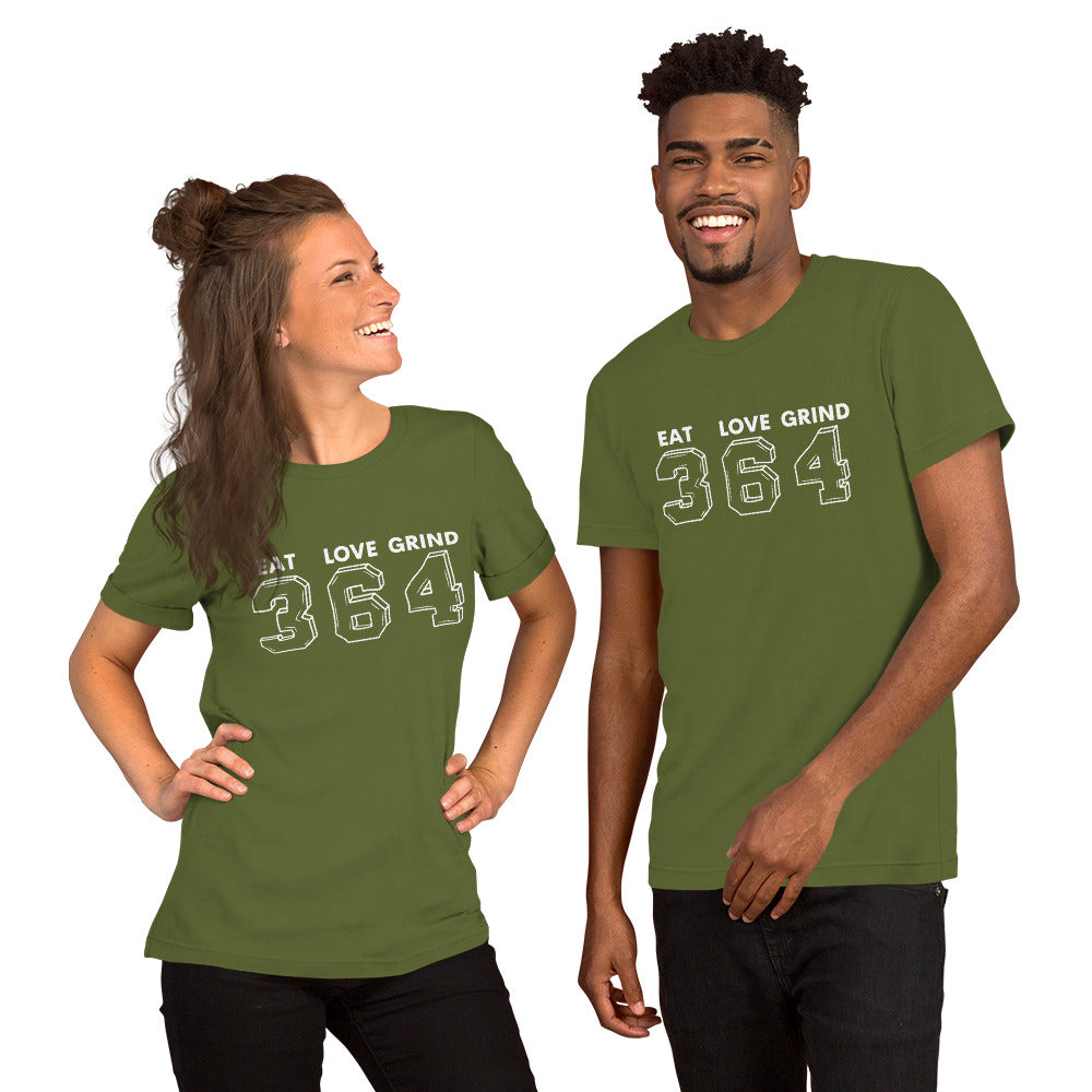 Eat Love Grind 364 Unisex t-shirt