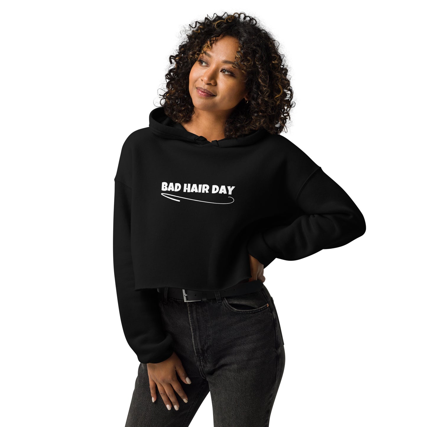 Bad Hair Day Crop Hoodie