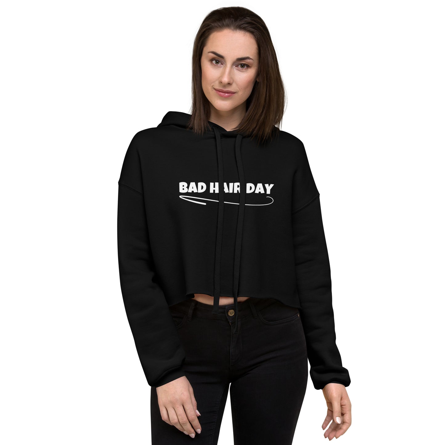 Bad Hair Day Crop Hoodie