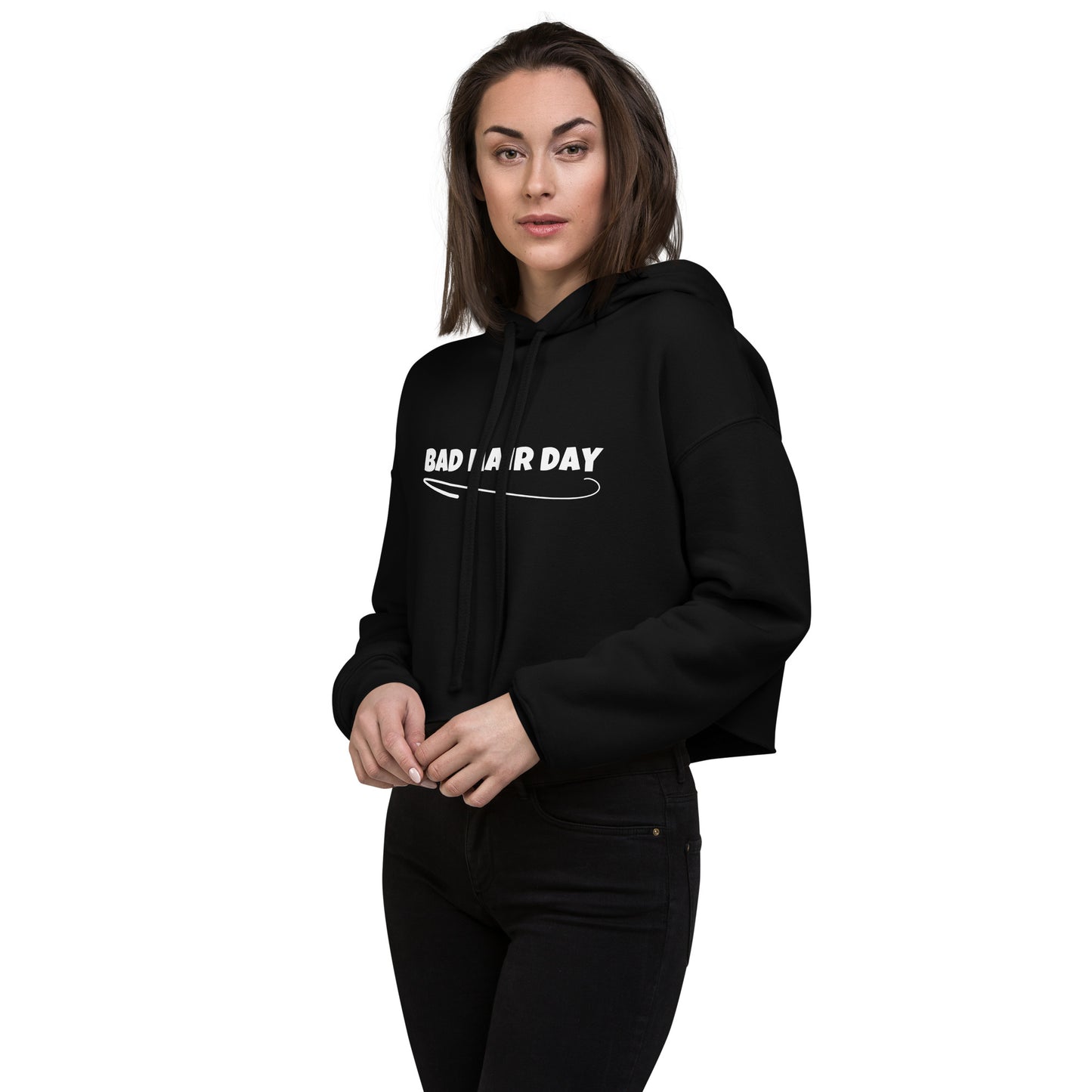 Bad Hair Day Crop Hoodie